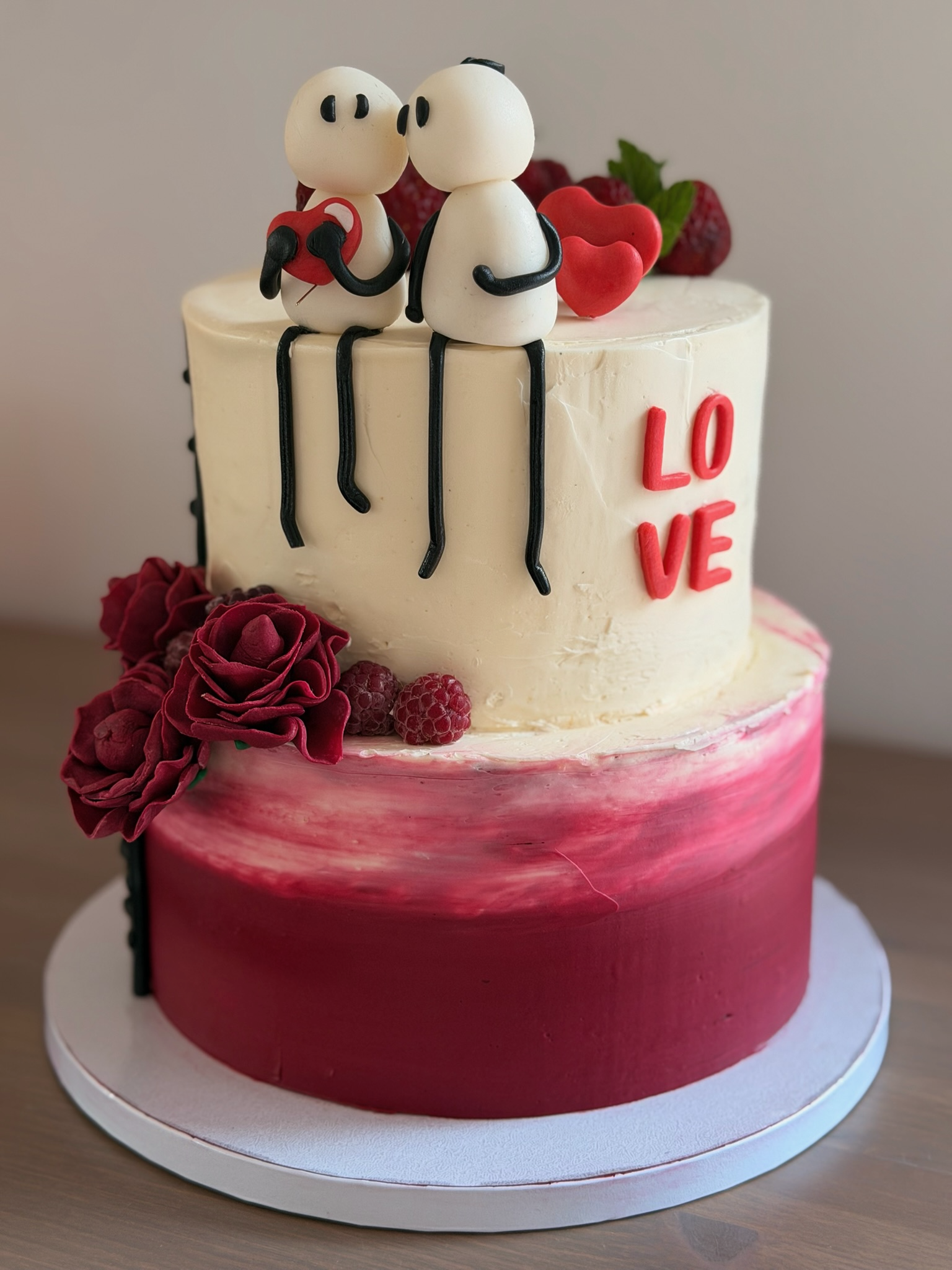 Liebevolle Liebes-Torte